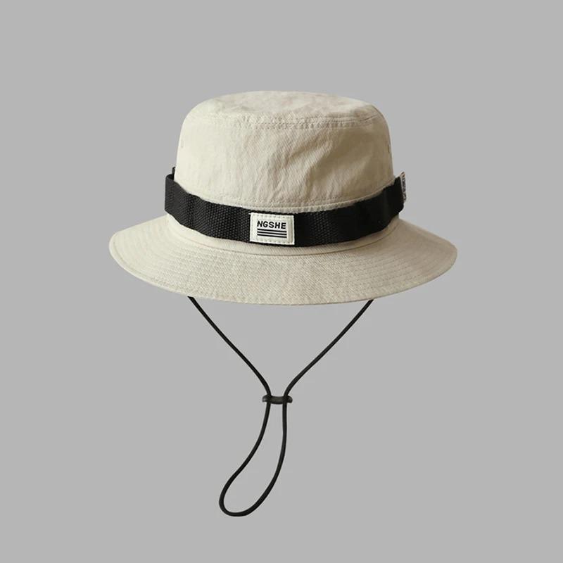 Japanese Wide Brim Sunshade Bucket Hat - Summer Fisherman Cap, Lightweight Breathable for Men Women, Outdoor Camping Outing