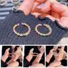 3PCS Light Luxury Colorful Beads Ring Finger Jewelry Opening Ring Vintage Round Bead Ring  Women