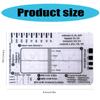 Portable ECG EKG 7 Step Ruler Card ECG/EKG Interpretation Tool For Easy ECG EKG Interpretation Heart Health Assessment