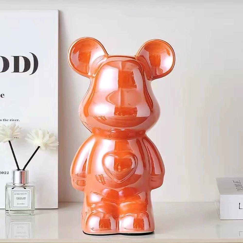 18/28/cm Estetyczna Figurka Ceramiczna Bearbrick Miś Teddy Dekoracja Figurka Akcji Rzeźby Ornament do pokoju Dekoracja Domu Rzemiosło