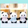 Bolsa Mensageiro de Pelúcia Chaveiro de Panda Com Pelúcia Curta Super Macia Para Crianças e Colecionadores