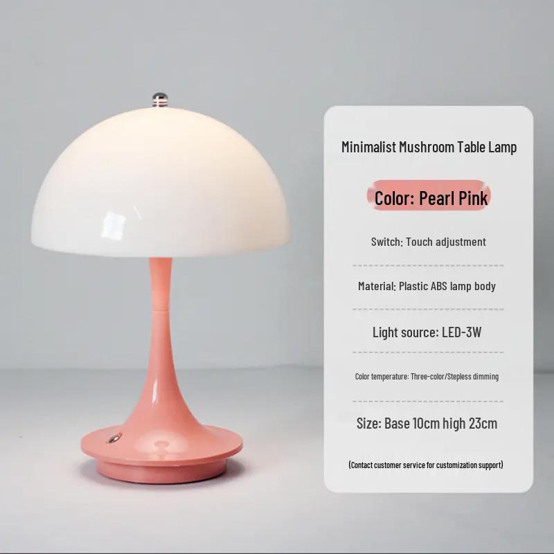 Danish Nordic Design Bedside Lamp with Wireless Charging