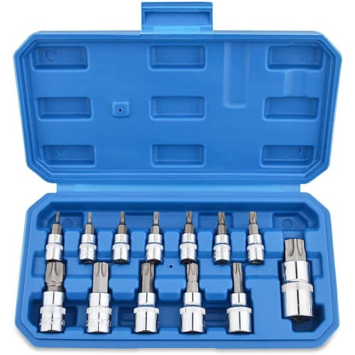 Gunpla Torx Screw Bit Set, 13-Piece Bit Socket Set, T8-T70