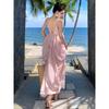 French Suspender Skirt Fairy Vacation Wear Skirt Seaside Halter Dress Pink High-end Dress Dress Women