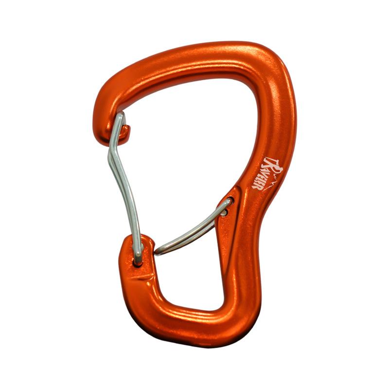 Outdoor Hammock Double Locking Buckle, Multifunctional Aluminum Alloy Hanging Buckle, Camping Hammock Quick Hanging Buckle оранжевый