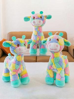 1 pièce Jouet Peluche Coloré Motif Cerf Dessin Animé pour Animal de Compagnie, Jouet à Mâcher Durable pour Chien, Fourniture Interactive