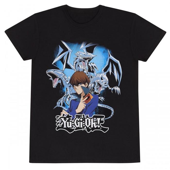 

Yu-Gi-Oh! Unisex Adult Seto Kaiba and Blue Eyes White Dragon T-Shirt L