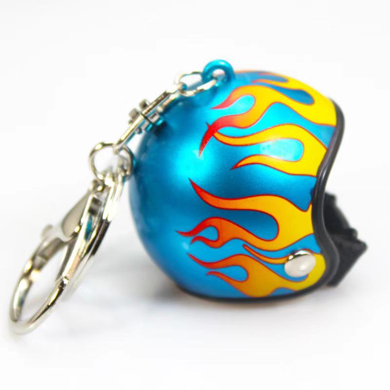 Colorful Exquisite Helmet Keychain & Bag Pendant with Wind-Breaking Duck Head