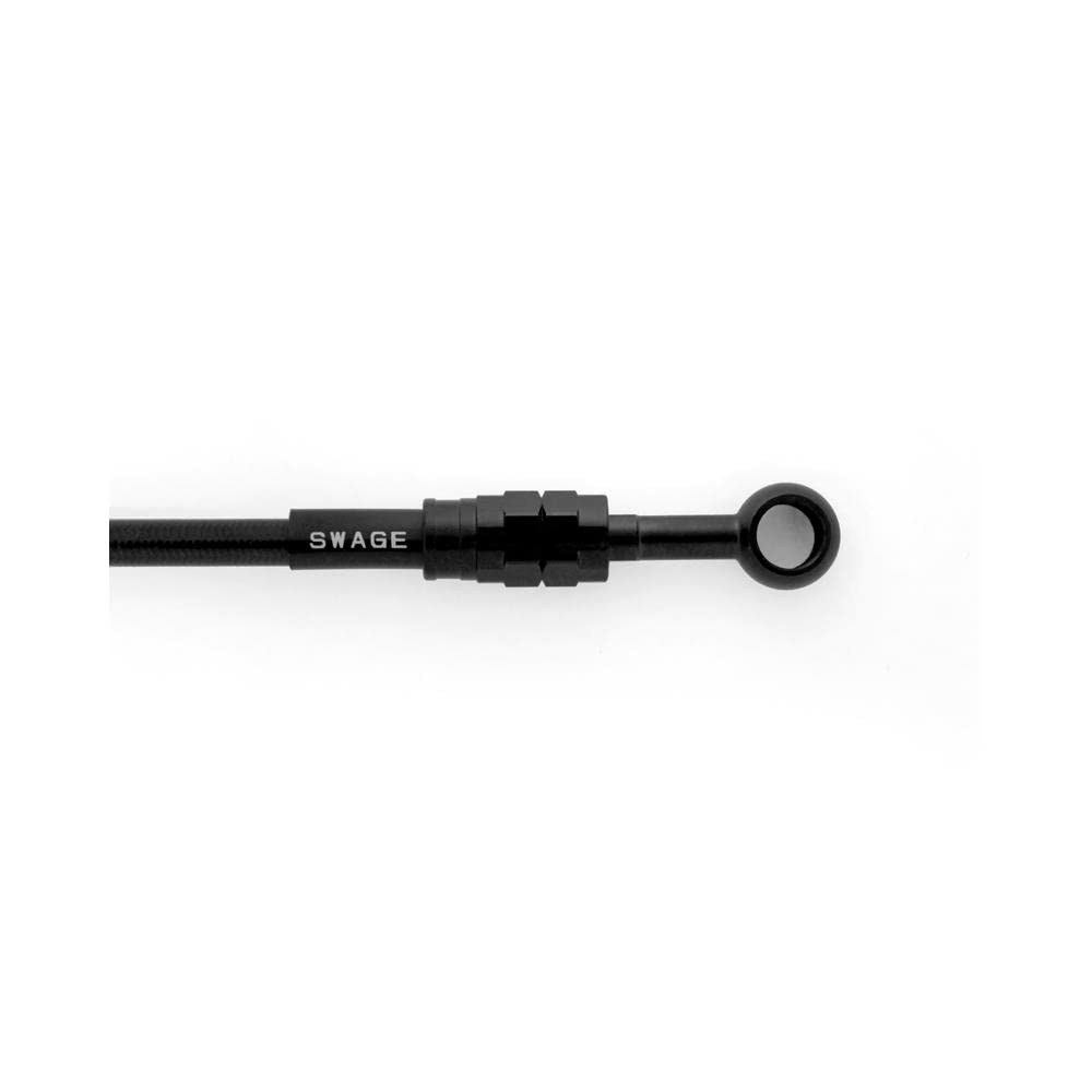 PRO Rear Brake Hose Stainless Steel for XSR700 BTPB365R Swage-Line Kit, Black/Black,