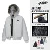 ARES American Vintage Clean Fit Puffer Jacket Detachable Hooded Collar Winter Thick Cotton Coat Men