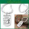 Exquisite To My Dad Stainless Steel Pendant Necklace For Fathers Birthday Gift
