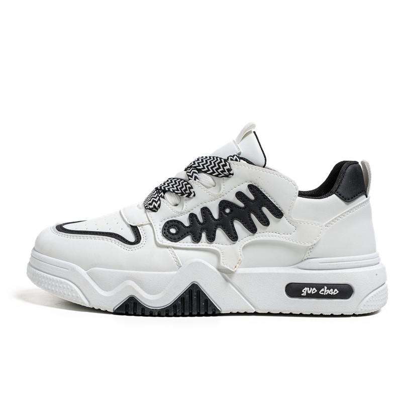 Fashion Men’s Vulcanized Shoes New White Chunky Walking Sneakers Men Korea Student Basketball Shoes Male Canvas Casual Shoes