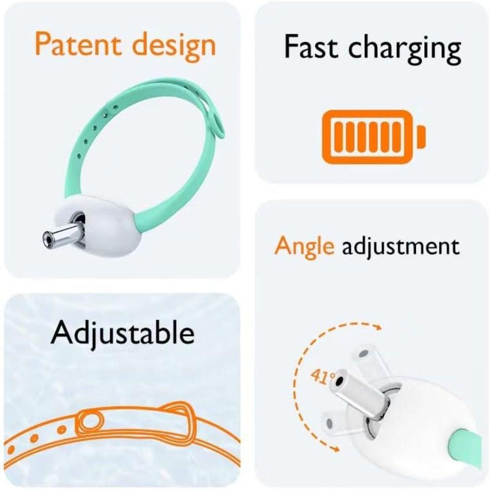 Automatic Cat Laser Toy Electric with LED Light Cat Laser Collar Pet Supplies Intelligent LED Necklaces for Indoor Cats