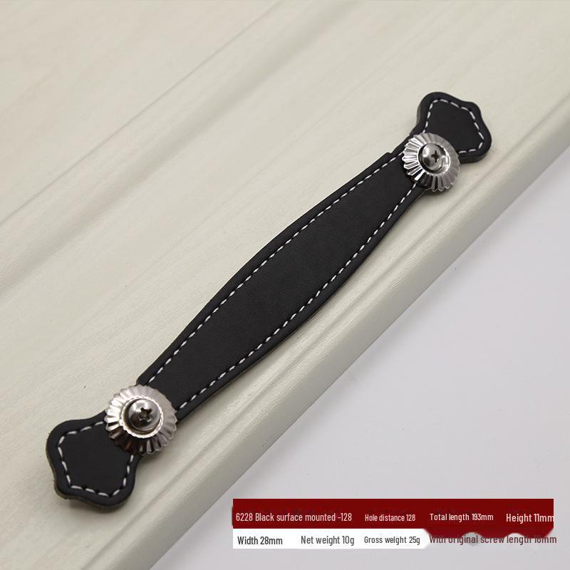 Brown Leather Handle for European Modern Cabinets and Wardrobes