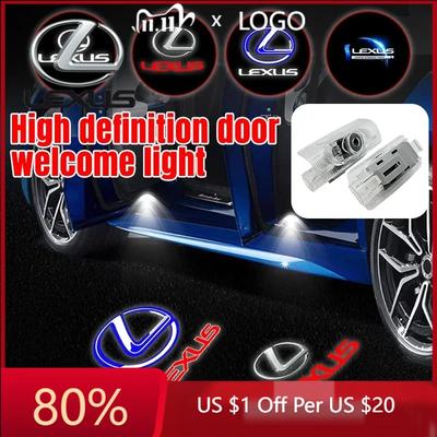 2026 Hot Interior Stickers For LS350 LS400 LS430 LS460 LS500h LS600h LS Series Car Welcome Logo Door Light Ghost Shadow C