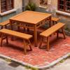 5Pcs Montessori Miniature Imitation Table Long Bench Model 1:12/1:18 Dollhouse Furniture Accessories For Girl Gifts