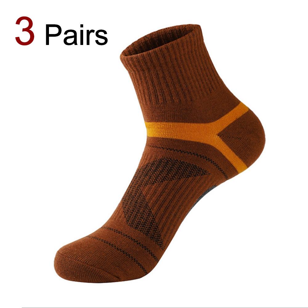 

3/5 пар впитывающих пот дышащих мужских спортивных носков мягкие удобные подходят для всех сезонов повседневные носки с защитой от запаха One Size