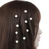 10 Stück/Set Harz Rose Haarbuttons Weißer Haarnadel für Frauen Braut Haarclip Hochzeit Reise Styling Haarknoten Knöpfe Haarnadeln Kopfschmuck