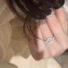 Design Exquisite Geometric Copper Ring For Women Featuring Elegant Zircon Oval