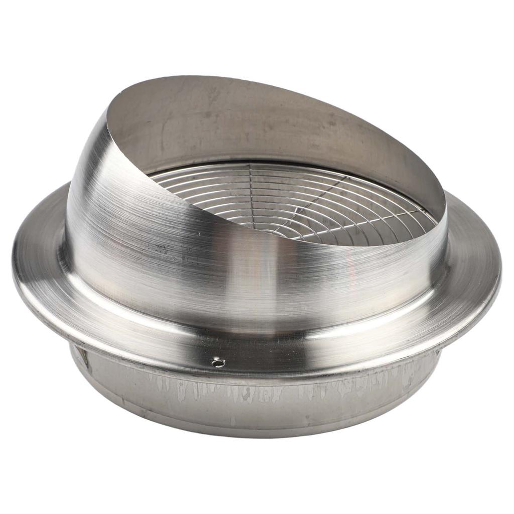 Wall and Ceiling Exhaust Vent Duct Cover In Stainless Steel for Dryer Vent Pipes Kitchen Fans and Air Conditioning Units