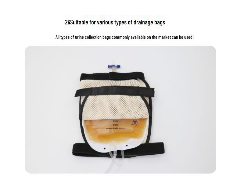Breathable Large Capacity Waist Pack for Urine Collection and Cystostomy Bag Fixation 