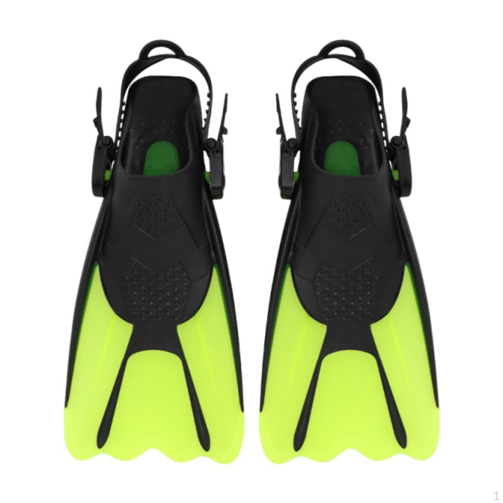 Set of Diving Fins, Swimming Snorkeling Training Fins with Lightweight Silicone Material