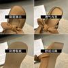French bow bag head half slippers women's outer wear 2025 new spring and summer thick bottom with skirt Mary Jane sandals