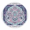 Telo Mare Rotondo Mandala con Frange Microfibra Assorbente Tappetino Copriletto Arazzo Coperta Asciugamano da Piscina da Bagno