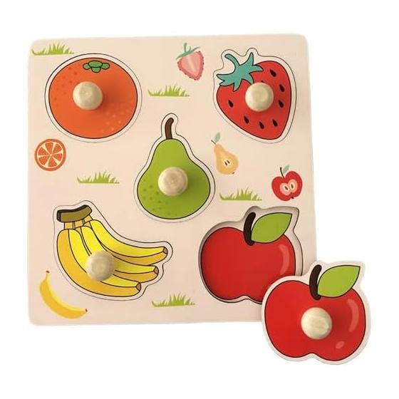 Wooden Puzzle Shaped Puzzle Montessori Educational Toy 3 4 5 Years Old Shape Matching Shape Recognition Color Recognition Color Sense Brain Training