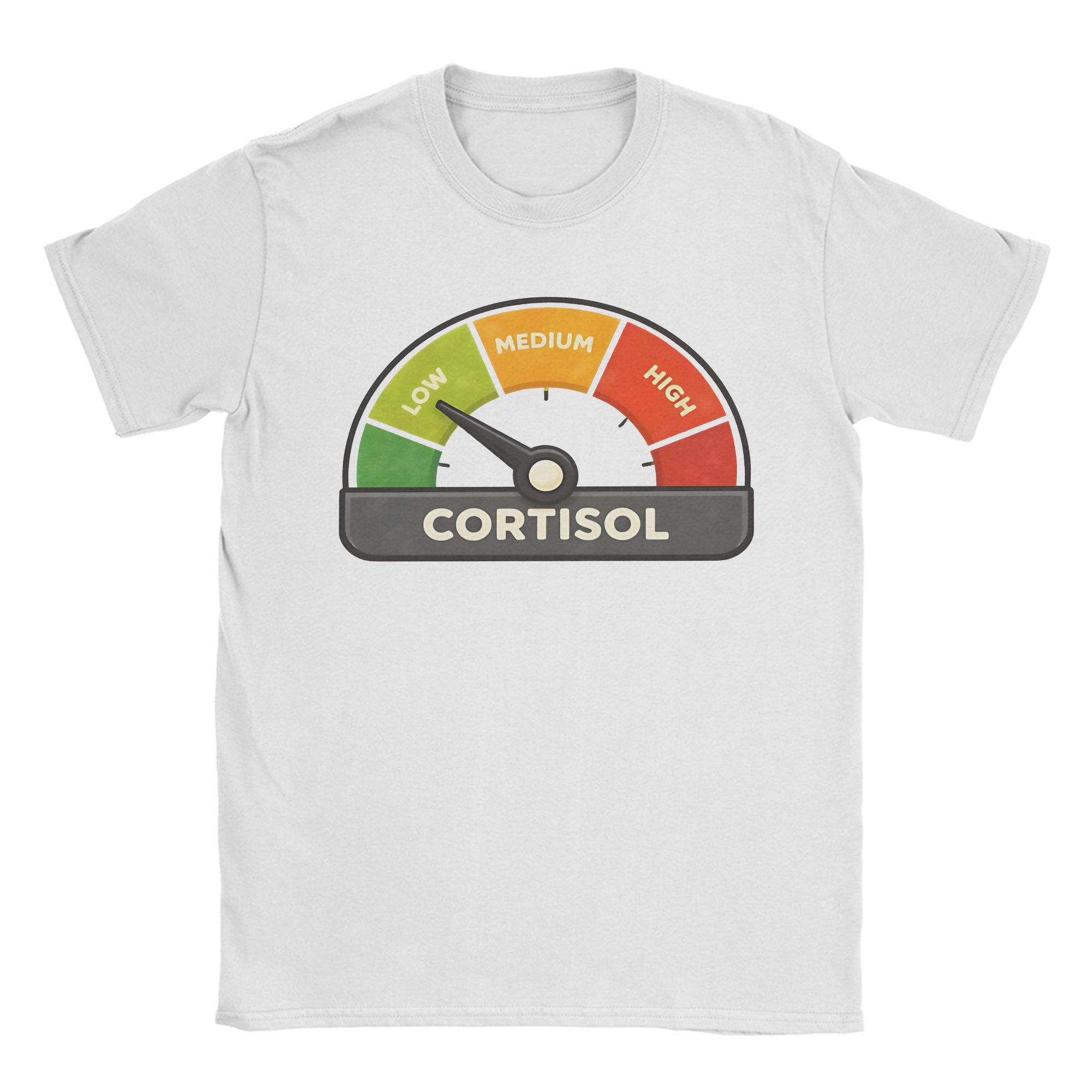Low Cortisol Levels Tshirt Unisex Unisex Funny Meme Vintage 100 Cotton Tee Shirt Round Collar Short Sleeve T Shirt Unique Clothing S