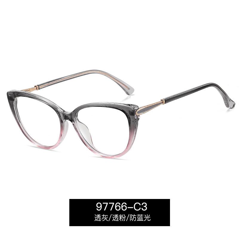 Fashion Cat Eye Myopia Glasses For Women Outdoor UV Protection Prescription Glasses Spring hinge Near Sight Eyeglasses