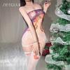 Sexy lingerie sexy bunny christmas mesh tight hip skirt nightdress new robe women