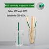 ZISIZ Disposable Thin Plastic Straws