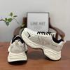 European dad shoes women's super fire 2025 spring and autumn new popular thick-soled heightening running light sports and leisure shoes