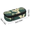 Pen Case Zipper Closure High Capacity 300D Polyester with Main Compartment Mesh Pocket and Pen Slots for Middle School Students