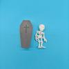 3D-Printed Articulated Skeleton Halloween Mini Coffin Box  Haunted House Decorations