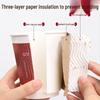 TRNFA 500ML Anti-Scald Corrugated Disposable Paper Cups