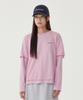 COVERNAT WOMAN Circus Graphic Long Sleeve Light Pink
