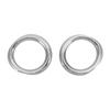 2PCS Car Front Fog Light Ring Cover Trim Chrome Plated Glossy Replacement for CHR 2016‑2018