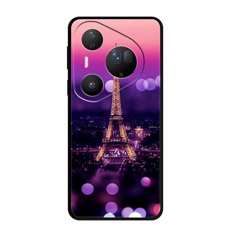 For Huawei Pura 80 Ultra 5G Case Wolf Tiger Lion Cat Black Silicone Soft Phone Case For Huawei Pura80 Ultra Back Cover Case Para