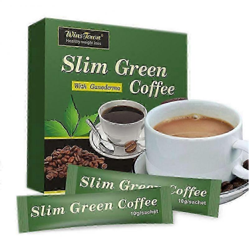 3 stuks Groene Koffie Green Slim Koffie met Ganoderma Afslankkoffie voor Vrouwen en Mannen