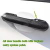 Carbon Fiber Car Door Handles Cover Trim For Ford Explorer -