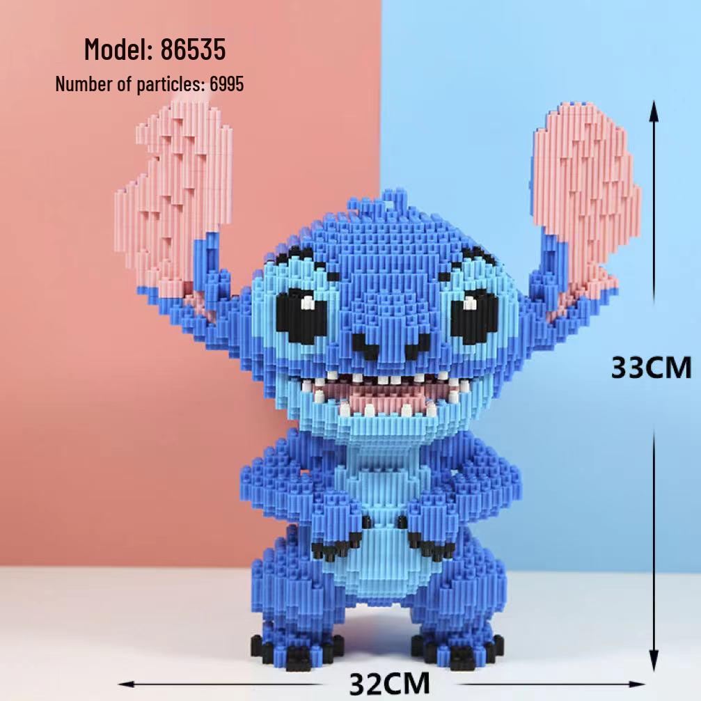 Girls' Compatible Lego: Violent Bear Building Block Series - Educational Micro-Block Interlocking Toys & Gifts