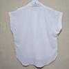 Foreign Trade Japan Original Order Tail Goods Small Lapel Happy Sleeveless Chiffon Shirts Short Front and Long Back Solid Simple and Versatile Summer