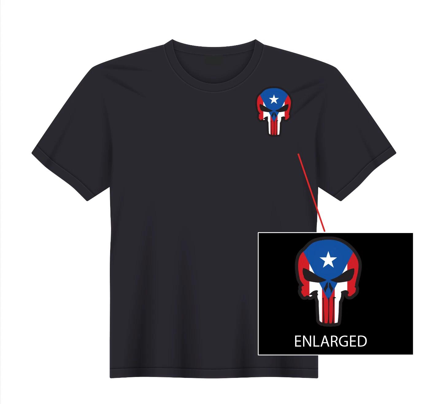 The Punisher Puerto Rican Rico Skull T-Shirt NEW S, M, L, XL S