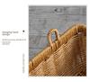 Woven Hanging Basket for Kitchen Storage: Ginger, Garlic, Onion, Egg, Fruit - Imitation Rattan Wall Basket