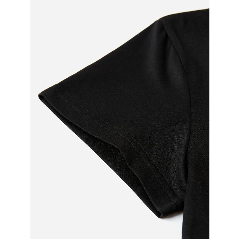 Speech Relax Letter Graphic Print T-shirt, Short Sleeve Crew Neck Casual Top for Summer & Spring, Women's Clothing