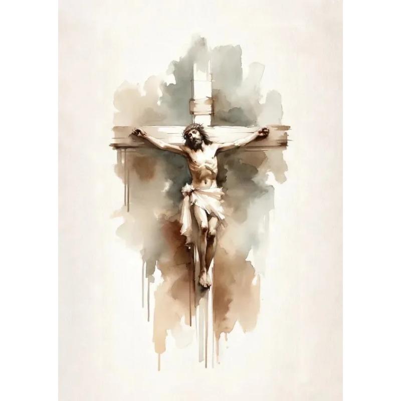 Jesus Sketch Canvas Posters Christian Bible Verse Shepherd Faith Prints Painting Decor Wall Art Poster Living Room Bedroom Decor