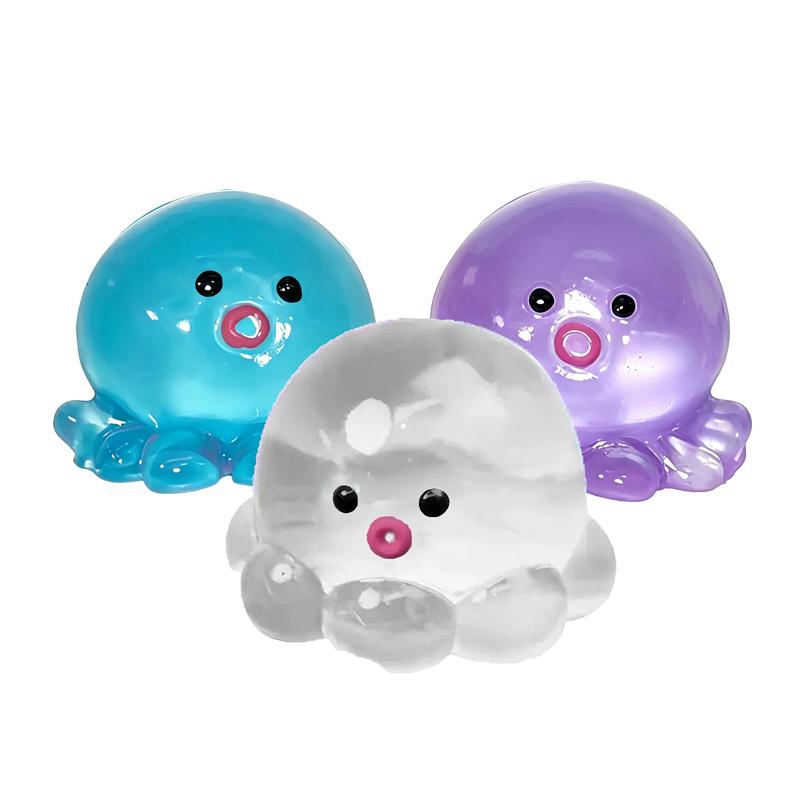 Kawaii Jellyfish Squishy Sensory Fidget Toy Stress Relief Soft Slow Rising ADHD Calming Squeeze Ball Anxiety Pull Focus Desk Toy