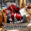 Custom Name Personalized Manchester Football F.C Print Blankets, Home Decor, Bedroom, Sofa, Camping, Couch, Gifts for Birthday Christmas